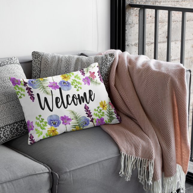 Coussins Décoratifs Boho fleurs sauvages (Créateur téléchargé)