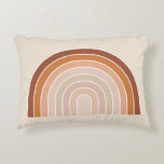 Coussins Décoratifs Boho Rainbow Beige Terracotta<br><div class="desc">Arc-en-ciel - Arcs Abstraits - Beige neutre / Terracotta.</div>