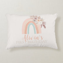 Boho Rainbow Watercolor Premier anniversaire