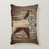 Coussins Décoratifs bois de grange rustique étoile occidentale de cowb (Devant(Vertical))