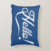 Coussins Décoratifs Bonjour bleu classique (Dos(Vertical))