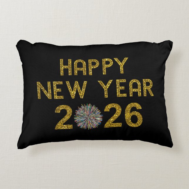 Coussins Décoratifs Bonne année 2026 (Devant)