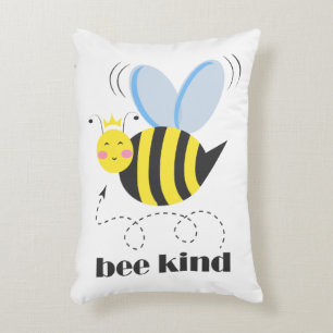 Coussins Décoratifs Bonne princesse d'abeille avec couronne et slogan