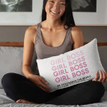 Coussins Décoratifs Boss de fille rose moderne Meilleur cadeau de fill<br><div class="desc">Boss de fille rose moderne Meilleur cadeau de fille</div>