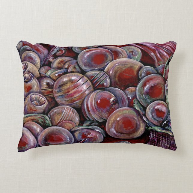 Coussins Décoratifs Boules de Noël rouges (Devant)