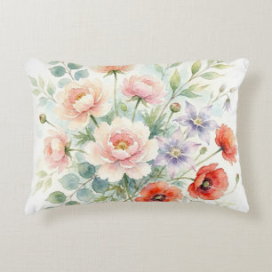Coussins Décoratifs Bouquet de fleurs sauvages de jardin de campagne à