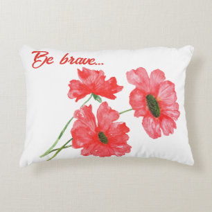 Coussins Décoratifs Bouquet de fleurs sauvages de pavot rouge