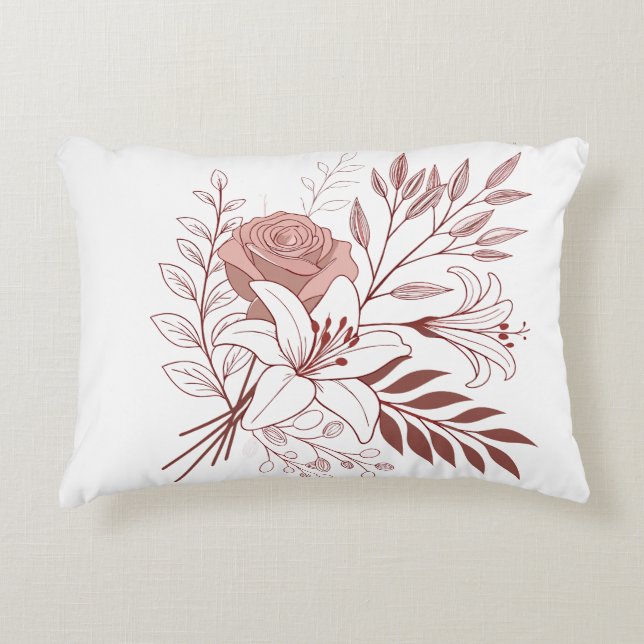 Coussins Décoratifs Bouquet floral Boho (Devant)