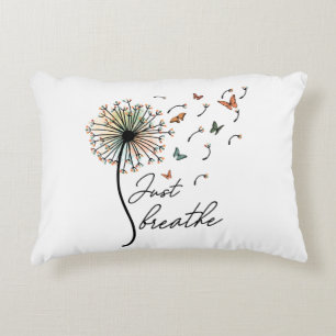 Coussins Décoratifs Breathe fleur et papillon jettent l'oreiller