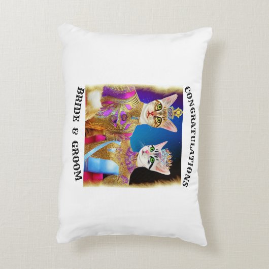 COUSSINS DÉCORATIFS BRIDE ET GROUPE (Dos(Vertical))