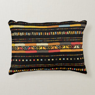 Coussins Décoratifs Bright Tribal Stripes Motif artisanal