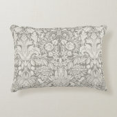 Coussins Décoratifs brocade en dentelle blanche élégante (Devant)