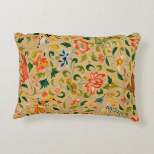 Coussins Décoratifs Broderie animale vintage en crewel : Tapisserie an