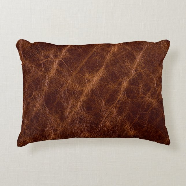 Coussins Décoratifs Brown leather textureleather,texture,abstract,acce (Devant)