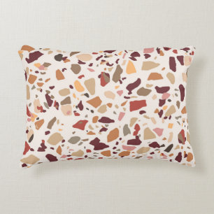 Coussins Décoratifs Brown terrazzo : vintage, motif à la mode.