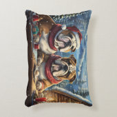 Coussins Décoratifs Bulldogs Conception de vacances par Rich AMeN Gill (Devant(Vertical))