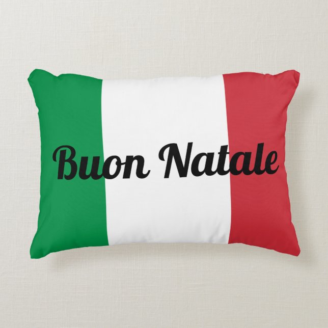 Coussins Décoratifs Buon Natale ou votre texte (Devant)