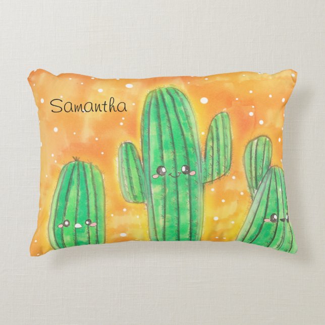 Coussins Décoratifs Cactus du désert (Devant)