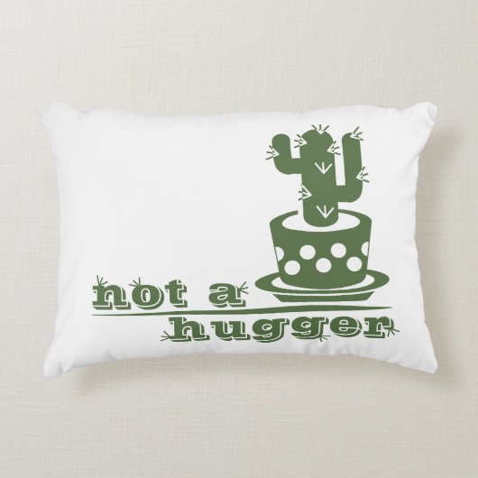 Coussins Décoratifs Cactus Pas un gros cactus drôle dire (Devant)