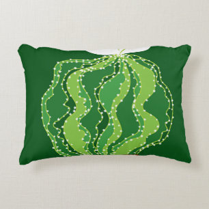 Coussins Décoratifs Cactus vert : motif abstrait naturel.
