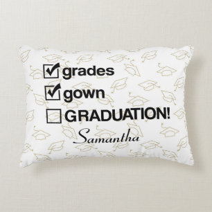 Coussins Décoratifs Cadeau de graduation de nom personnalisé Drôle G