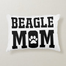 Cadeau de silhouette de maman Beagle mignonne pour