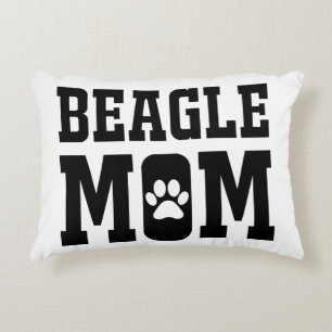 Coussins Décoratifs Cadeau de silhouette de maman Beagle mignonne pour