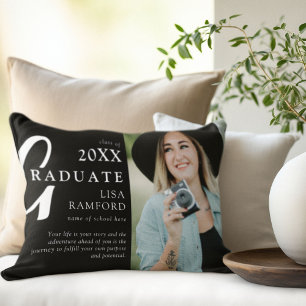 Coussins Décoratifs Cadeau de souvenir de photo et de citation minimal