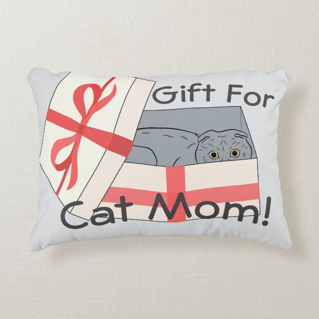 Coussins Décoratifs Cadeau pour maman de chat (Devant)