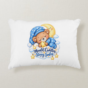 Coussins Décoratifs Câlins au Clair de Lune Sourires Étoilés Doux Tedd
