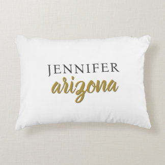 Coussins Décoratifs Calligraphie Élégant Simple Ajouter Votre Nom