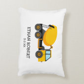 Coussins Décoratifs Camion de construction ciment jaune sur mesure pet (Dos(Vertical))