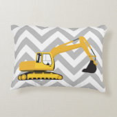 Coussins Décoratifs Camion de construction de l'excavateur (Dos)