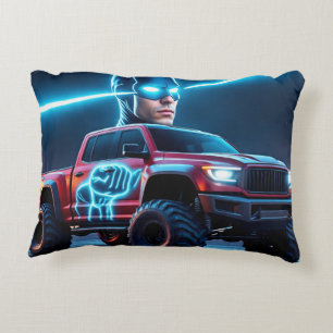 Coussins Décoratifs Camion Monstre de Héros Cyberpunk