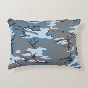 Coussins Décoratifs Camo bleu
