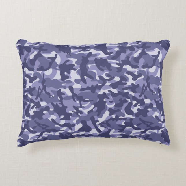 Coussins Décoratifs Camouflage de la marine violette (Devant)