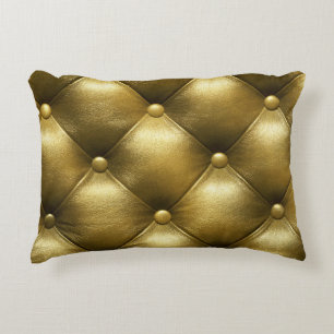 Coussins Décoratifs Canapé En Cuir Élégance : Luxueux Upholstery.