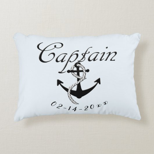 Coussins Décoratifs Capitaine avec ancre (Devant)
