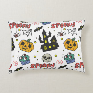 Coussins Décoratifs Caractères d'Halloween : Motif Whimsical Seamless