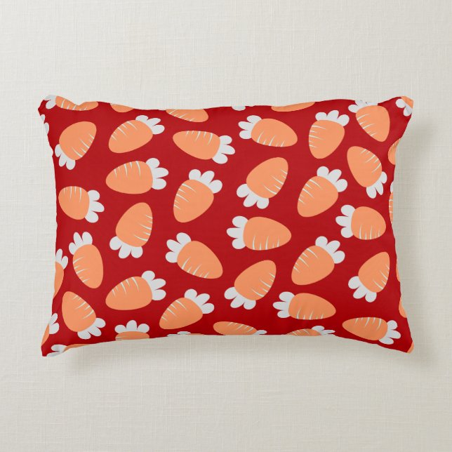 Coussins Décoratifs Carottes de Chubby Rouge (Devant)