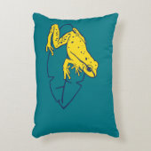 Coussins Décoratifs Carreau jaune de grenouille (Devant(Vertical))