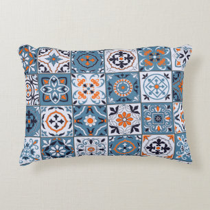 Coussins Décoratifs Carrelage marocain : Vintage Élégance sans Seamles