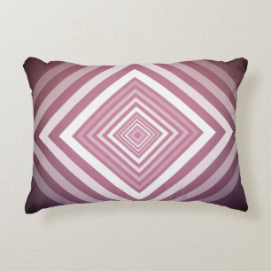 Coussins Décoratifs Carrés de dégradé rose et blanc moderne
