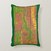 Coussins Décoratifs Carte ancienne de Yosemite  (Devant(Vertical))