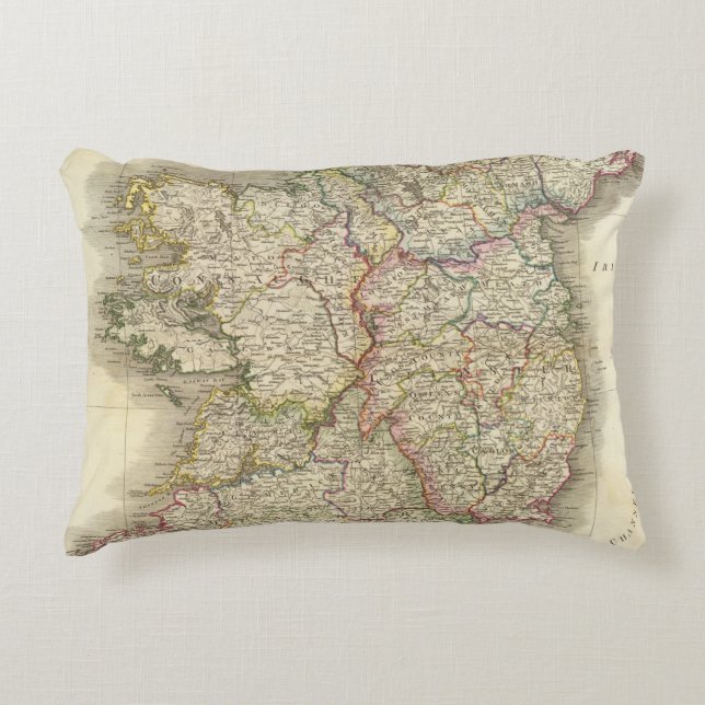 Coussins Décoratifs Carte de l'Irlande (Devant)