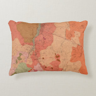 Coussins Décoratifs Carte géologique du secteur de Washoe