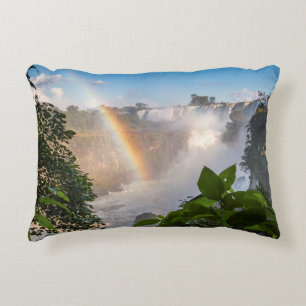Coussins Décoratifs Cascades d'Iguazú avec l'arc-en-ciel, Argentine
