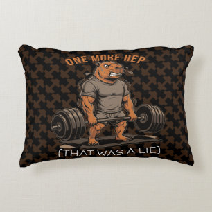 Coussins Décoratifs Casquette drôle de capybara au gym Encore une répé