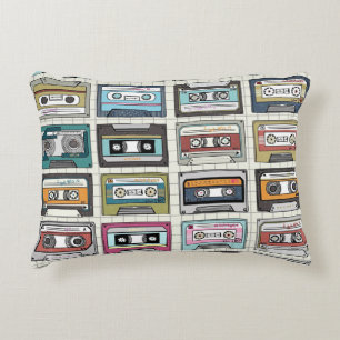 Coussins Décoratifs Cassette de musique rétro : Icône nostalgique