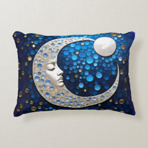 Coussins Décoratifs Celeste : Femme dans la lune. Version étendue
